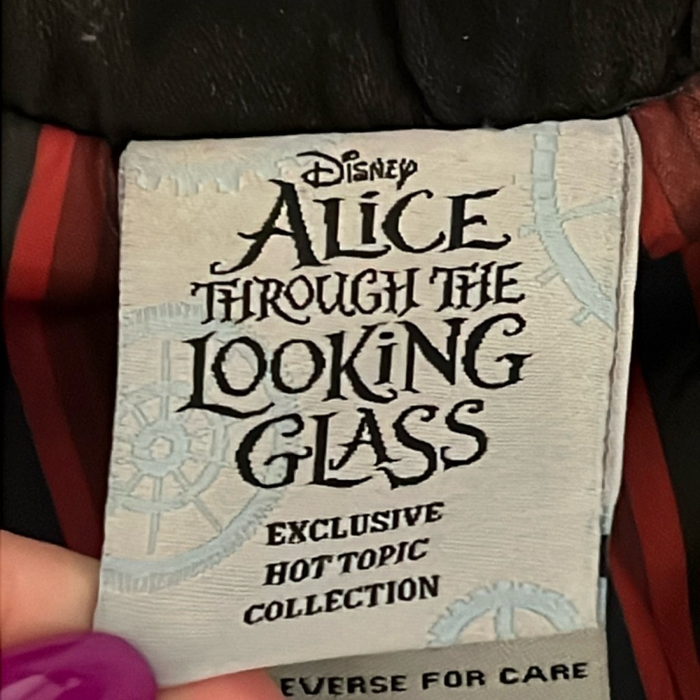 Disney Alice Through The Looking Glass Red Queen Trench Coat Hot Topic Size LG - Picture 3 of 16